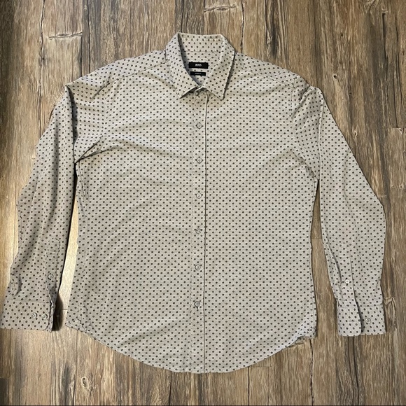 Hugo Boss Robbie Sharp Fit Button Down Shirt Men Sz XL EUC - Picture 13 of 14